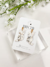 Load image into Gallery viewer, The Marble Cat Dangles (also in silver)