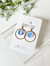 Load image into Gallery viewer, The Blue Watercolor Dangles