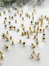 Load image into Gallery viewer, 100pcs Gold Plated / Stainless Steel Bullet Clutch Earring Backs
