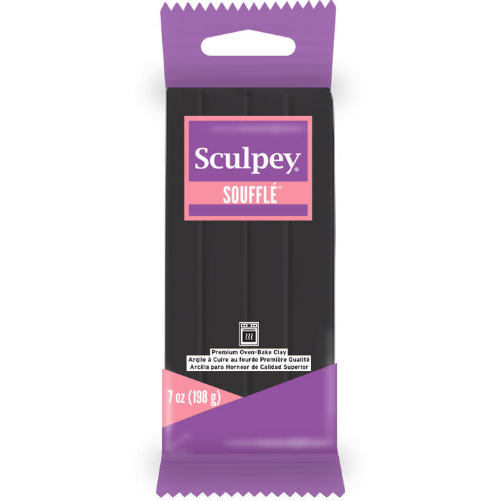 Sculpey Soufflé Poppy Seed Black 198g/7oz