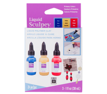 Load image into Gallery viewer, Liquid Sculpey Multipack - Primary Colors, 3 x (30 ml)
