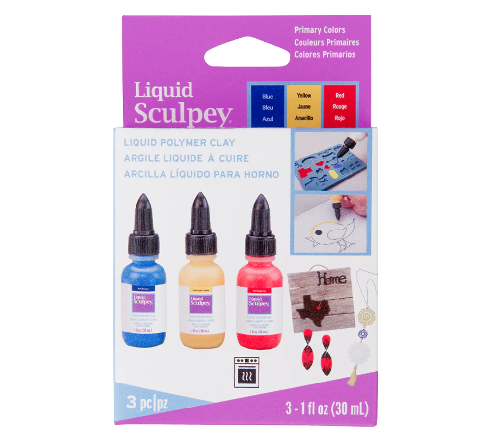 Liquid Sculpey Multipack - Primary Colors, 3 x (30 ml)