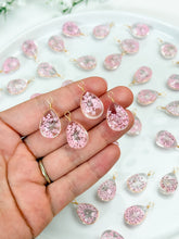 Load image into Gallery viewer, Dried Flower Glass Pendant Charm with One Hole