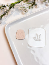 Load image into Gallery viewer, Dove #2 Acrylic Texture Tile | Acrylic Embossing Stamp