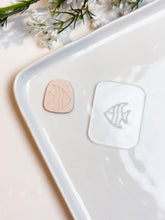 Load image into Gallery viewer, Fish Acrylic Texture Tile | Acrylic Embossing Stamp