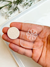 Load image into Gallery viewer, Cosmos Flower Texture Tile | Acrylic Embossing Stamp