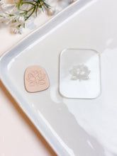 Load image into Gallery viewer, Lotus #2 Flower Texture Tile | Acrylic Embossing Stamp