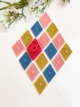 Load image into Gallery viewer, Boho Rhombus Polymer Clay Cutter PCC1836
