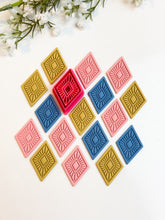 Load image into Gallery viewer, Boho Rhombus Polymer Clay Cutter PCC1836
