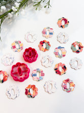 Load image into Gallery viewer, Scalloped Round Donut with Drill Guides Polymer Clay Cutter PCC1840