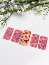 Load image into Gallery viewer, Boho Rectangle Polymer Clay Cutter PCC1845
