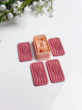 Load image into Gallery viewer, Boho Rectangle Polymer Clay Cutter PCC1845