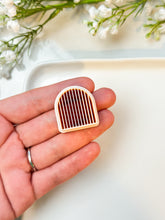 Load image into Gallery viewer, Corduroy Ribbed Arch Polymer Clay Cutter
