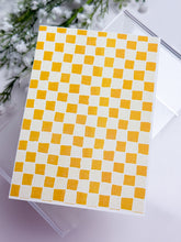Load image into Gallery viewer, Transfer Paper 653 Abstract Yellow Checker | Image Water Transfer