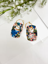 Load image into Gallery viewer, The Mediterranean Summer Abstract Thick Hoops