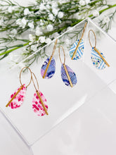 Load image into Gallery viewer, The Colourful Drop Hoops (also in silver)