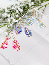 Load image into Gallery viewer, The Colourful Drop Hoops (also in silver)
