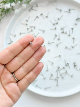 Load image into Gallery viewer, Surgical Stainless Steel Ball End Posts with Horizontal Loop (Option B) 50pcs/bag