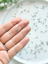 Load image into Gallery viewer, Surgical Stainless Steel Ball End Posts with Horizontal Loop (Option B) 50pcs/bag