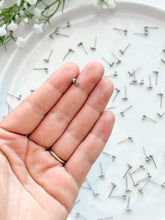 Load image into Gallery viewer, Surgical Stainless Steel Ball End Posts with Horizontal Loop (Option B) 50pcs/bag