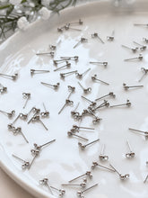 Load image into Gallery viewer, Surgical Stainless Steel Ball End Posts with Horizontal Loop (Option B) 50pcs/bag