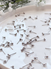 Load image into Gallery viewer, Surgical Stainless Steel Ball End Posts with Horizontal Loop (Option B) 50pcs/bag