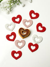 Load image into Gallery viewer, Cordoroy Heart Donut Polymer Clay Cutter