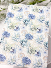 Load image into Gallery viewer, Transfer Paper 570 Blue Succulent Garden | Image Water Transfer