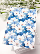 Load image into Gallery viewer, Transfer Paper 587 Blue Flowers | Image Water Transfer