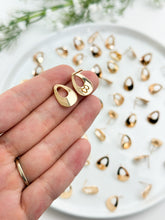 Load image into Gallery viewer, 18K Real Gold Plated Drop Donut Studs with 316 Surgical Stainless Steel Posts