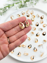 Load image into Gallery viewer, 18K Real Gold Plated Drop Donut Studs with 316 Surgical Stainless Steel Posts