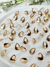 Load image into Gallery viewer, 18K Real Gold Plated Drop Donut Studs with 316 Surgical Stainless Steel Posts