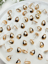 Load image into Gallery viewer, 18K Real Gold Plated Drop Donut Studs with 316 Surgical Stainless Steel Posts