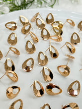 Load image into Gallery viewer, 18K Real Gold Plated Drop Donut Studs with 316 Surgical Stainless Steel Posts