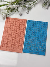 Load image into Gallery viewer, Hand-Drawn Hearts Rubber Texture Mat for Polymer Clay