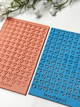 Load image into Gallery viewer, Hand-Drawn Hearts Rubber Texture Mat for Polymer Clay