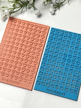 Load image into Gallery viewer, Hand-Drawn Hearts Rubber Texture Mat for Polymer Clay