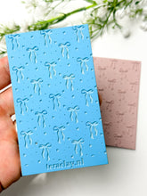 Load image into Gallery viewer, Soft Ribbon Bows Rubber Texture Mat for Polymer Clay