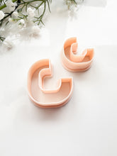 Load image into Gallery viewer, Rounded Square Hoop Polymer Clay Cutters