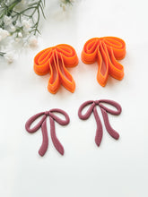 Load image into Gallery viewer, Skinny Ribbon Bow Polymer Clay Cutter