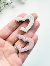 Load image into Gallery viewer, Heart Hoop Mirrored Set Polymer Clay Cutters