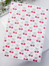 Load image into Gallery viewer, Transfer Paper 455 Cherry Bows & Daisies | Image Water Transfer