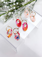 Load image into Gallery viewer, The Colourful Oval Donut Thick Hoops