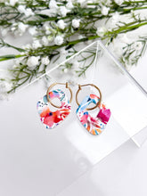 Load image into Gallery viewer, The Colourful Floral Thick Hoops