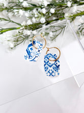 Load image into Gallery viewer, The Mediterranean Blue Thick Hoops