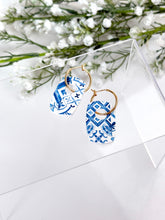 Load image into Gallery viewer, The Mediterranean Blue Thick Hoops