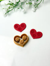 Load image into Gallery viewer, Floral Heart Polymer Clay Cutter