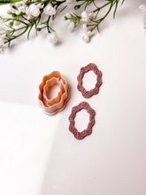 Load image into Gallery viewer, Wavy Skinny Oval Donut Polymer Clay Cutter