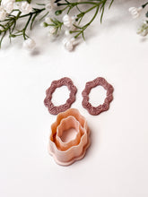 Load image into Gallery viewer, Wavy Skinny Oval Donut Polymer Clay Cutter
