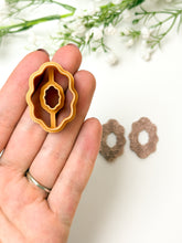 Load image into Gallery viewer, Wavy Oval Donut Polymer Clay Cutter